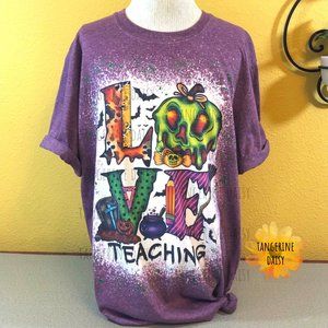 NEW ADULT UNISEX MEDIUM Handmade "LOVE Teaching" Tee